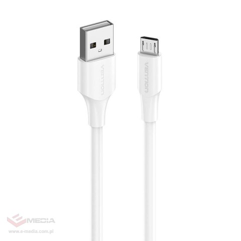 Kabel USB 2.0 do Micro USB Vention CTIWF 2A 1m (biały)