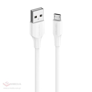 Kabel USB 2.0 do Micro USB Vention CTIWH 2A 2m (biały)