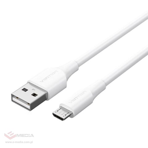 Kabel USB 2.0 do Micro USB Vention CTIWI 2A 3m (biały)