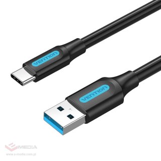 Kabel USB 3.0 A do USB-C Vention COZBG 3A 1,5m czarny PVC