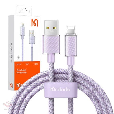 Kabel USB-A do Lightning Mcdodo CA-3642, 1,2m (fioletowy)