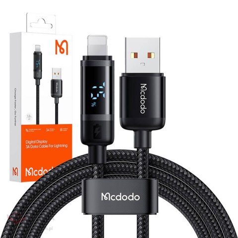 Kabel USB-A do Lightning Mcdodo CA-5000, 1,2m (czarny)