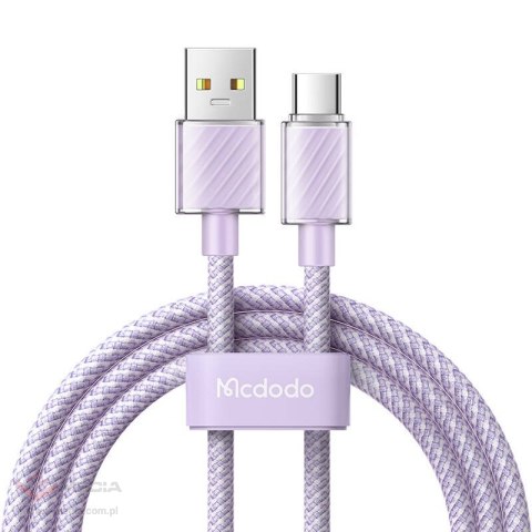 Kabel USB-A do USB-C Mcdodo CA-3655, 100W, 2m (fioletowy)