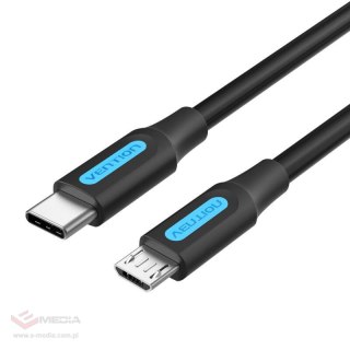 Kabel USB-C 2.0 do Micro USB Vention COVBH 2A 2m czarny