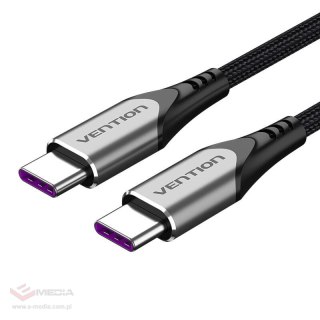 Kabel USB-C 2.0 do USB-C Vention TAEHD 0,5m PD 100W szary