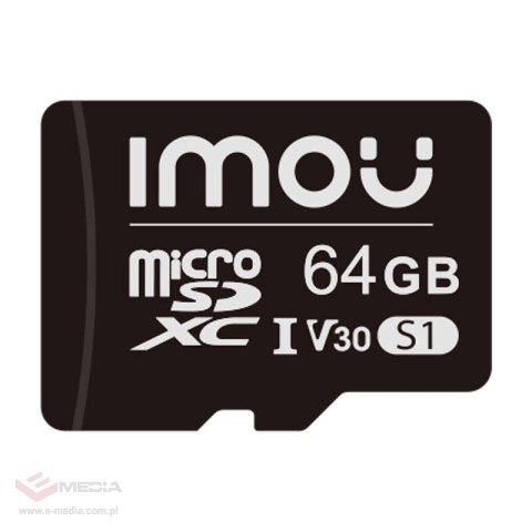 Karta pamięci Imou 64GB microSD (UHS-I, SDXC, 10/U3/V30, 95/38)