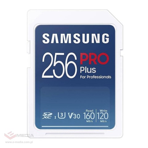 Karta pamięci Samsung PRO Plus 2021 SDXC 256 GB Class 10 UHS-I/U3 V30 (MB-SD256KB/WW)