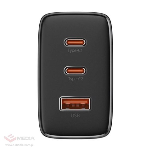 Ładowarka sieciowa Baseus OS-Cube Pro 2xUSB-C + USB, 65W (czarna)