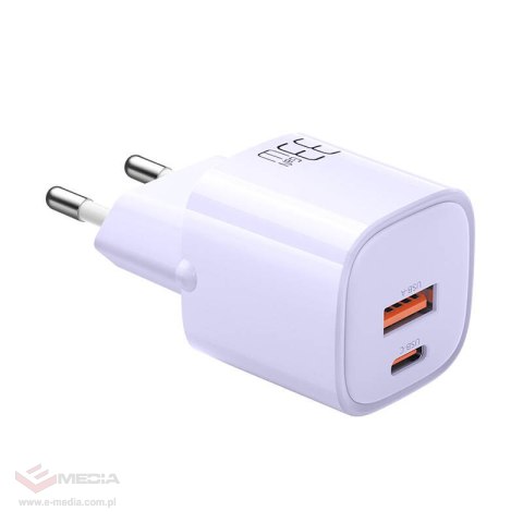 Ładowarka sieciowa GaN 33W Mcdodo CH-0155 USB-C, USB-A (fioletowa)