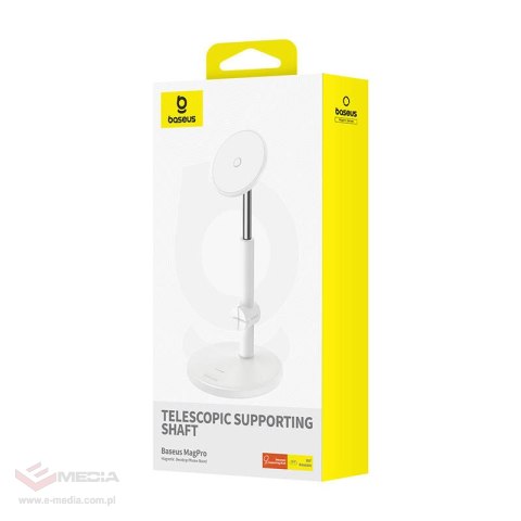 Magnetyczny uchwyt na telefon Baseus MagPro (biały)