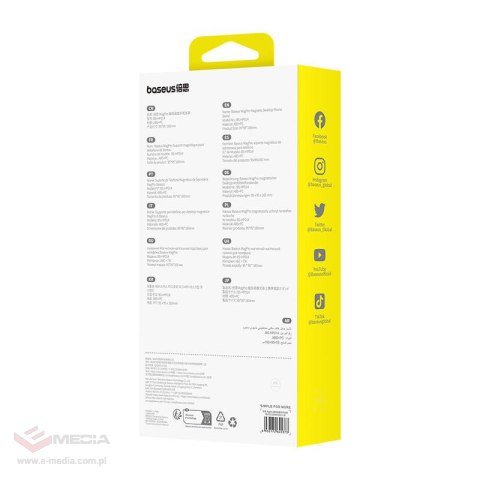 Magnetyczny uchwyt na telefon Baseus MagPro (biały)