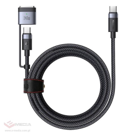 Kabel 2w1 USB-C do USB-C + Magsafe 3 Mcdodo CA-0140, 2m (czarny)