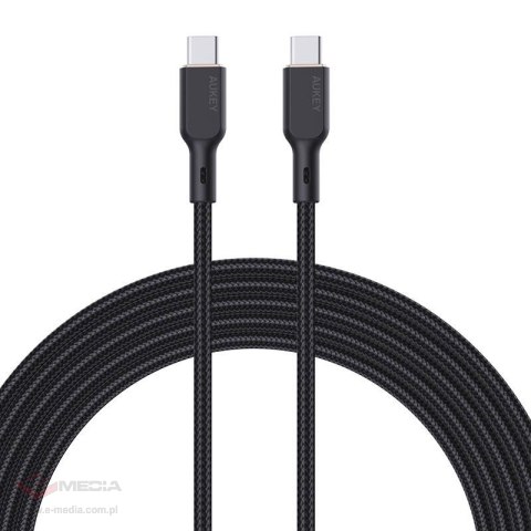 Kabel Aukey CB-KCC101 USB-C do USB-C 1m (czarny)