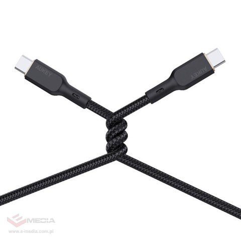 Kabel Aukey CB-KCC101 USB-C do USB-C 1m (czarny)