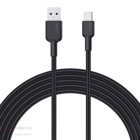 Kabel Aukey CB-NAC2 USB-A do USB-C 1.8m (czarny)