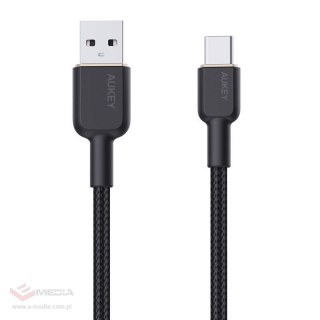 Kabel Aukey CB-NAC2 USB-A do USB-C 1.8m (czarny)