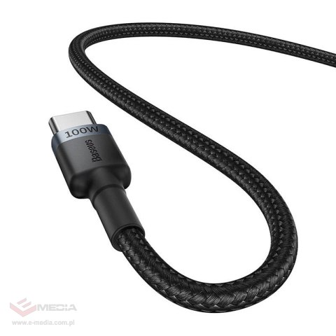 Kabel Baseus Cafule USB-C do USB-C 100W,2m, 2szt (czerwono-czarny, szaro-czarny)