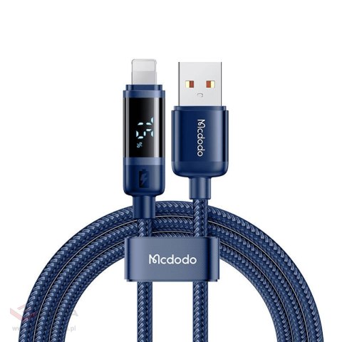 Kabel USB-A do Lightning Mcdodo CA-5001, 100W, 1.2m (niebieski)