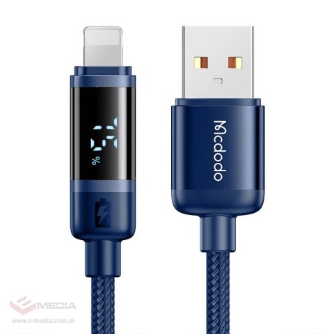 Kabel USB-A do Lightning Mcdodo CA-5001, 100W, 1.2m (niebieski)