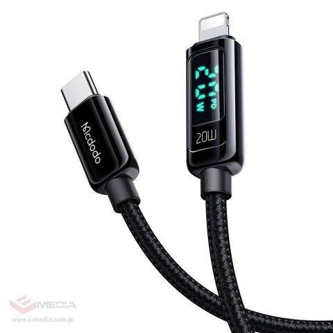 Kabel USB-C do Lightning Mcdodo CA-8810, 36W, 1.2m (czarny)