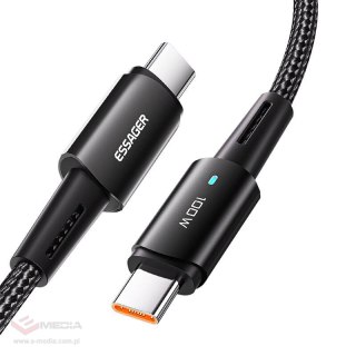 Kabel USB-C do USB-C 100W Essager 1m (czarny)