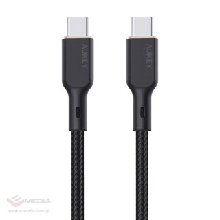 Kabel USB-C do USB-C Aukey CB-KCC102, 100W, 1.8m (czarny)