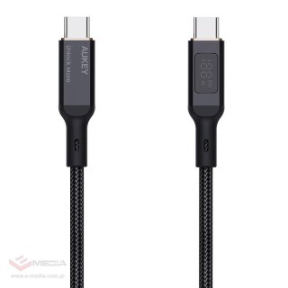 Kabel USB-C do USB-C Aukey CB-MCC101, 100W, 1m (czarny)