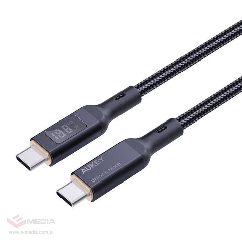 Kabel USB-C do USB-C Aukey CB-MCC101, 100W, 1m (czarny)