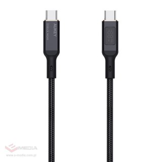 Kabel USB-C do USB-C Aukey CB-MCC102, 100W, 1.8m (czarny)