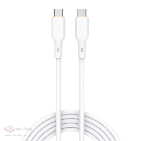 Kabel USB-C do USB-C Aukey CB-SCC102, 100W, 1.8m (biały)