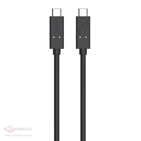 Kabel USB-C do USB-C Aukey, CB-TCC241, 240W, 0.8m (czarny)