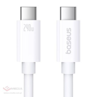 Kabel USB-C do USB-C Baseus Superior USB4, 240W, 1m (biały)