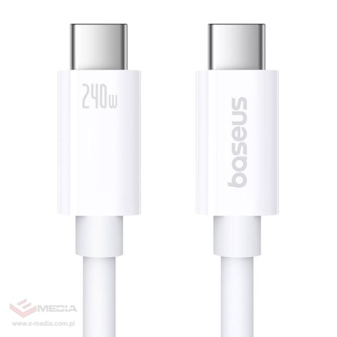 Kabel USB-C do USB-C Baseus Superior USB4, 240W, 1m (biały)