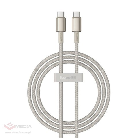 Kabel USB-C do USB-C Baseus Tungsten Gold, 100W, 1m (złoty)