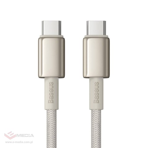 Kabel USB-C do USB-C Baseus Tungsten Gold, 100W, 1m (złoty)