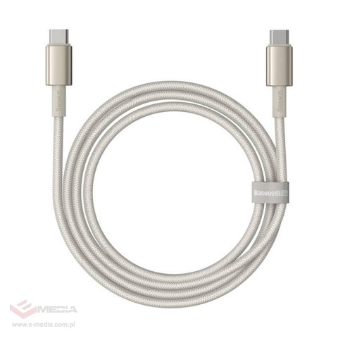 Kabel USB-C do USB-C Baseus Tungsten Gold, 100W, 1m (złoty)