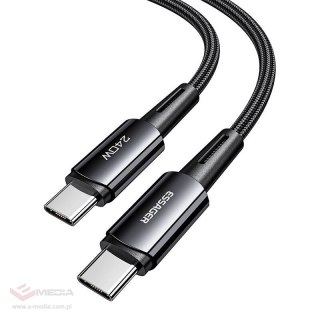 Kabel USB-C do USB-C, Essager, EXCTT3-CGA0G-P, 240W, 2m (czarny)