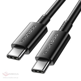 Kabel USB-C do USB-C Rocoren Simples Series, 100W, 1m (czarny)