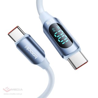 Kabel USB-C do USB-C Toocki TXCTT1- XX04-B2, 2m, FC 100W (niebieski)