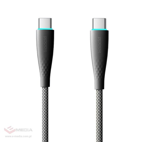 Kabel USB-C do USB-C Toocki TXCTT1- BMH01-B, 1m, PD FC 100W (czarny)