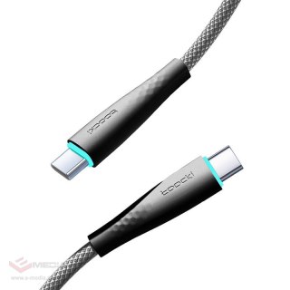 Kabel USB-C do USB-C Toocki TXCTT1- BMH01-B, 1m, PD FC 100W (czarny)