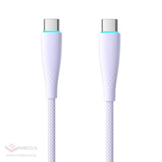 Kabel USB-C do USB-C Toocki TXCTT1- BMH01-P, 1m, PD, FC 100W (fioletowy)