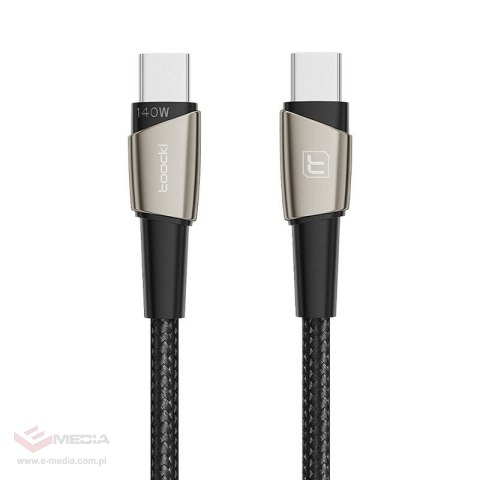 Kabel USB-C do USB-C Toocki TXCTT14- LG01-W2, 2m, 140W (perłowy nikiel)