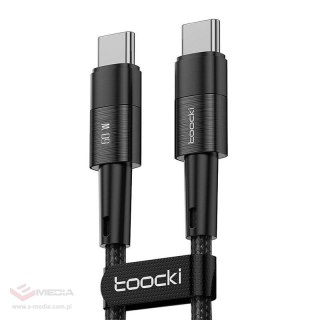 Kabel USB-C do USB-C Toocki TXCTT2-YS03, 1m, FC 60W (czarny)