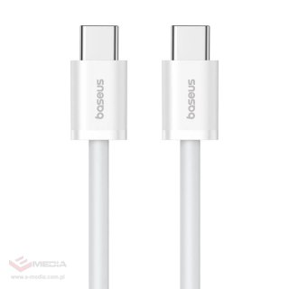 Kabel szybkiego ładowania USB-C do USB-C Baseus Superior 2 100W 1m (biały)