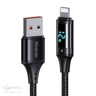 Kabel z wyświetlaczem USB do Lightning Mcdodo CA-1060, 1.2m (czarny)