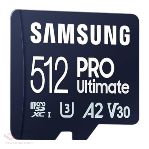 Karta pamięci Samsung 512 GB microSDXC PRO Ultimate 200 MB/s UHS-I/U3 (MB-MY512SB/WW)