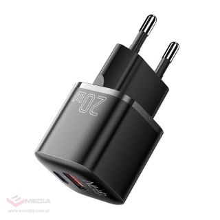 Ładowarka USB-C+USB-A 20W Essager GaN (czarna)