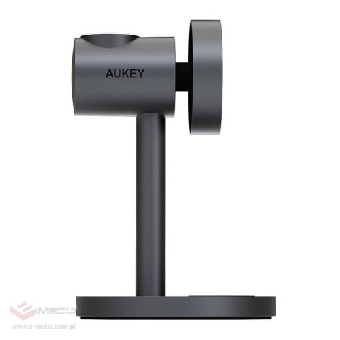 Ładowarka bezprzewodowa MagFusion 3 w 1 Aukey LC-MC311, 15W Qi2 (szara)