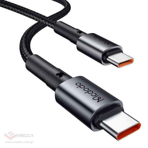 Ładowarka samochodowa McDodo CC-7493 z wyświetlaczem, USB-C, 5A, 65W + kabel USB-C 1m 100W (czarny)